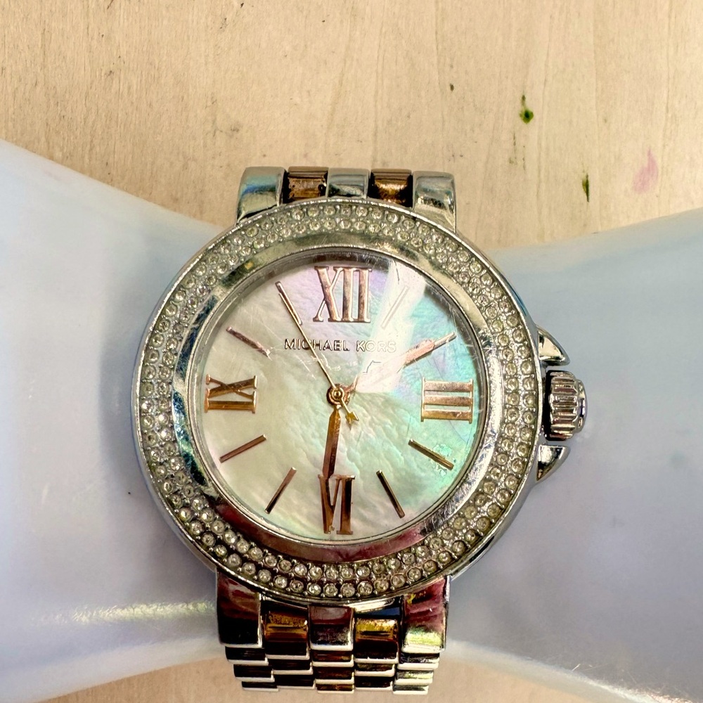 Michael Kors Silver and Gold Women's Watch